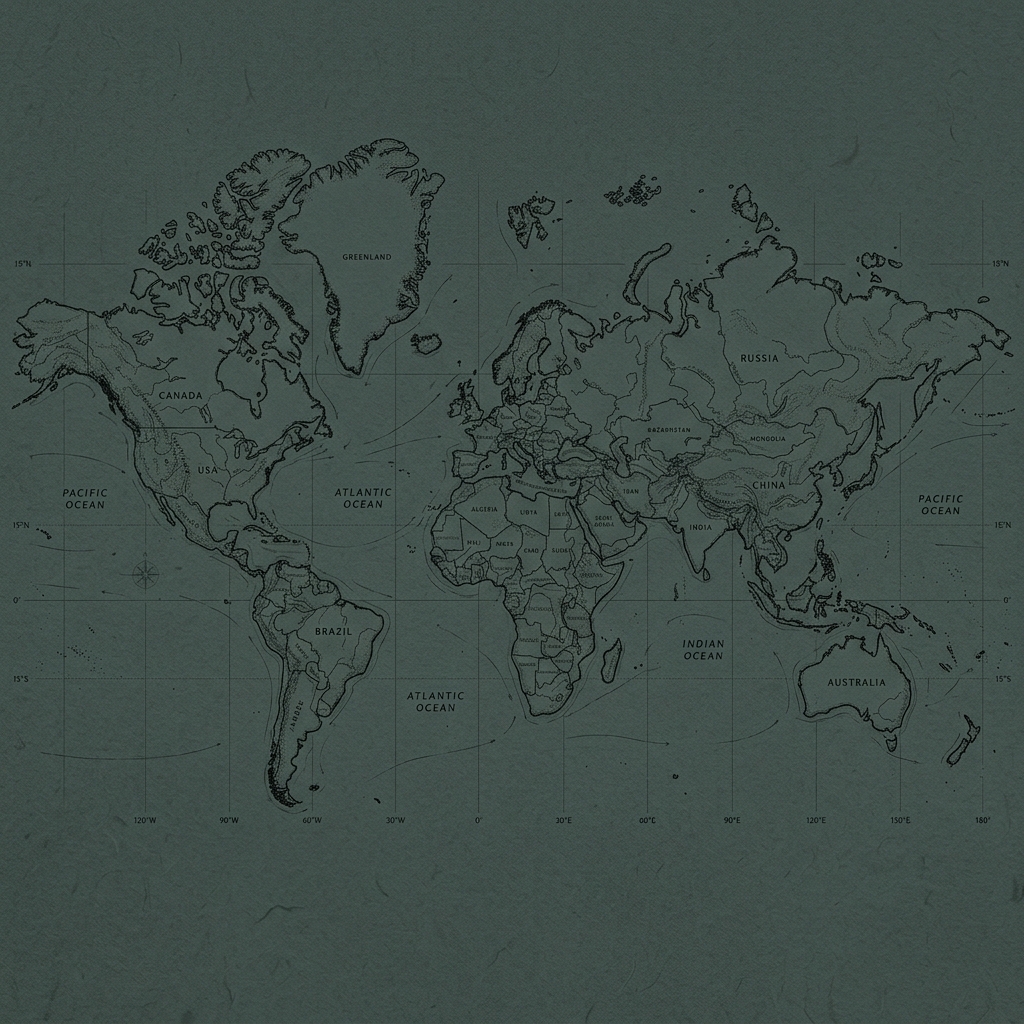 World Map Sketch